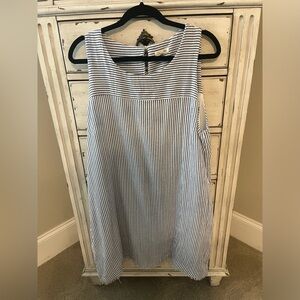Adorable Cotton Bleu Dress, Size Large